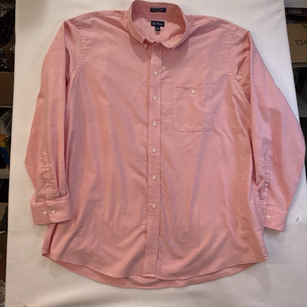 Paul Fredrick Button Up Shirt Mens 2XT Casual Preppy Pocket Oxford‎ Cotton